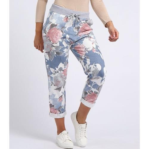 PANTALONI JOGGER FIORI PIZZO - Écru | Italia / Italy